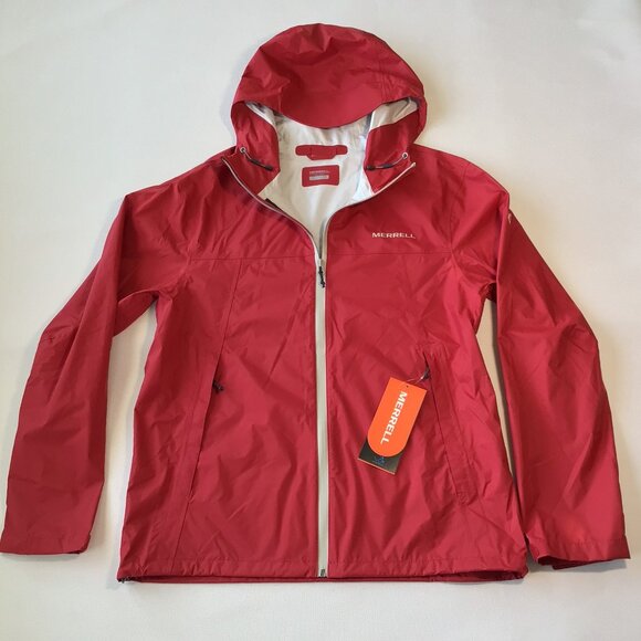 NWT Merrell Rain Jacket Waterproof Red Men’s Medium New - Picture 2 of 11